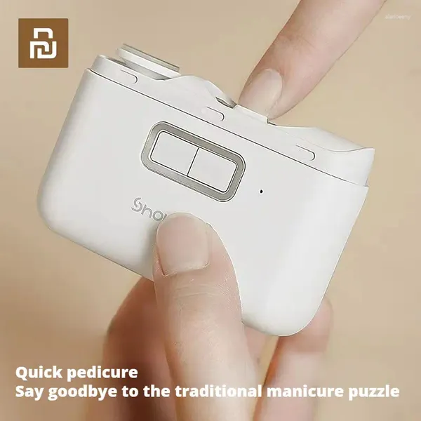 Professionelle Handwerkzeug-Sets Xiaomi Xiaolang 2in1 elektrischer Nagelknipser Pro Polieren USB wiederaufladbarer Trimmer Automatischer Cutter Beleuchtung für