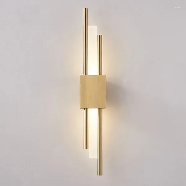 Lampada da parete Nordico Rame Oro Camera da letto Comodino Illuminazione per interni Soggiorno di lusso Decorazioni per la casa Luce per interni Regalo