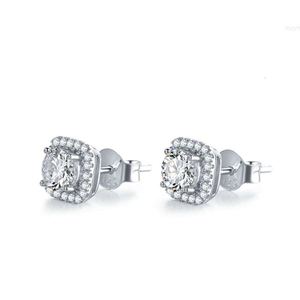 Venda quente S925 prata esterlina 0.5 quilates moissanite diamante brincos mulher de luxo para fábrica de jóias yilun