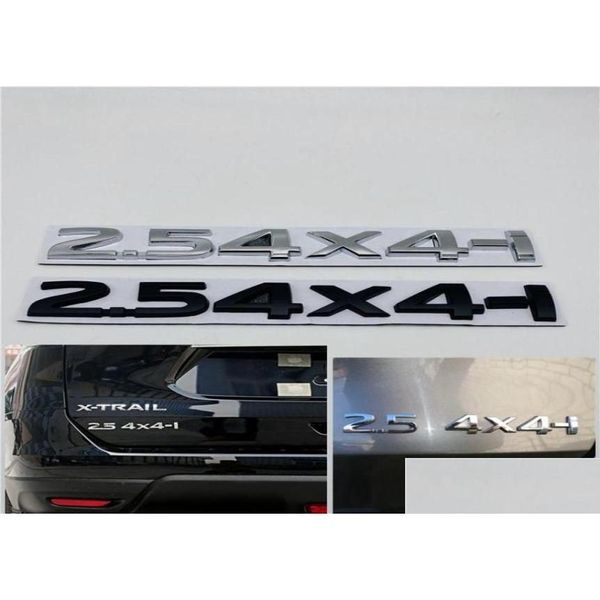 Adesivos de carro 25 4X4I Adesivo de carro Emblema Decalque da porta traseira Emblema de metal para Nissan Xtrail Tiida Altima Qashqai Leaf Juke Note T32 T31 Muran Dhvqw