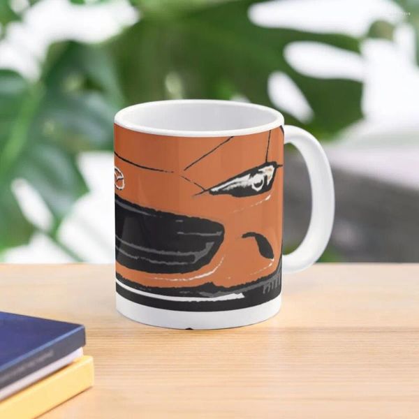 Кружки Miata MX5, 30-летие, оранжевая кофейная кружка, чайные чашки, миксер Pottery Mate