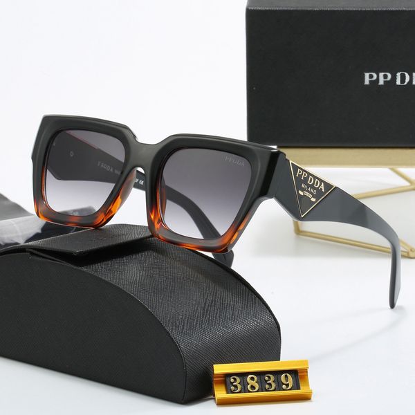 солнцезащитные очки женские дизайнерские солнцезащитные очки PPDDA классические очки Goggle уличные пляжные солнцезащитные очки для мужчин и женщин опционально треугольная подпись 18 цветов