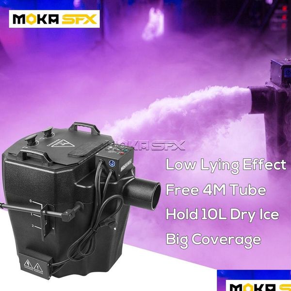 Fog MachineBubble Machine 6000W Dry Ice Fog Hine Stage Low Lying Effect Maker Big Power Ground Smoke com tubo de desvio Erage Area 2 Dhfhd