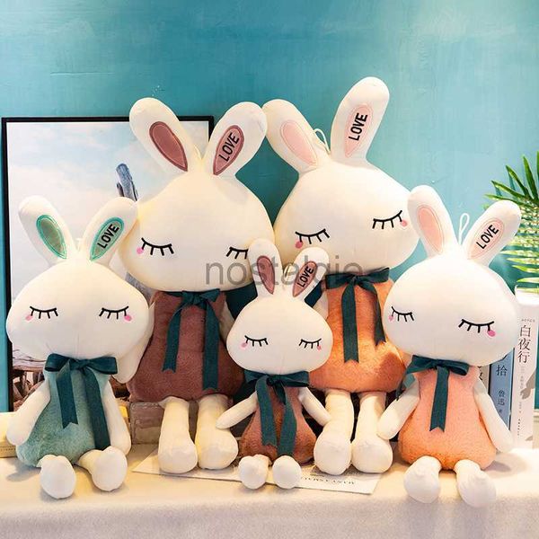 Tiere Weihnachtsdekorationen Neue gefüllte Plüschtierspielzeuge Shy Bunny Animierte Puppen Jungen Mädchen Geburtstagsgeschenke 3 Stile 50 cm AA88 240307