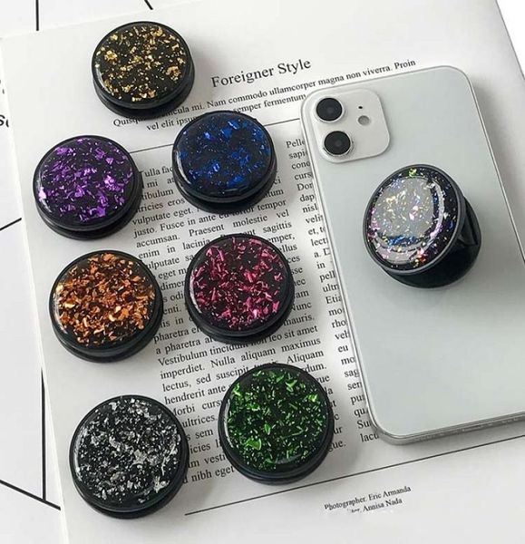 Glitter Bling Celular Titular Car Mount Grip Stand Soquetes Tablets Titulares Para iPhone XR XS Samsung3829647