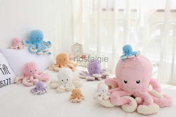 Kuscheltiere Großhandel Spielzeug Benutzerdefinierte Huggy Wuggy Octopus Plüsch 80 cm Stofftier Stofftier Kissen Weihnachtsgeschenk Oktopus Tintenfisch Plüschpuppe Spielzeug für Kinder 240307