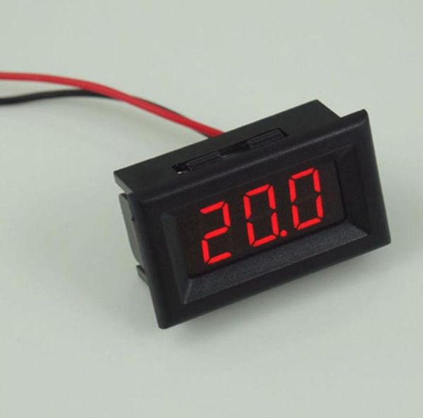 DC Voltmeter Mini 056in DC 25V30V 2Draht LCD Digital Voltmeter Panel Spannungsmesser für Auto Motorrad Batterie Fahrräder1866672