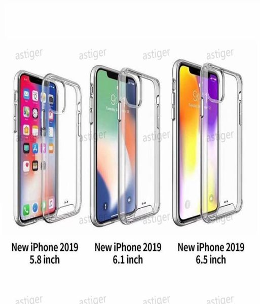 Espaço premium transparente áspero casos de telefone claro tpu pc capa à prova de choque para iphone 12 11 pro max xr x 6 7 8 plus case2607044