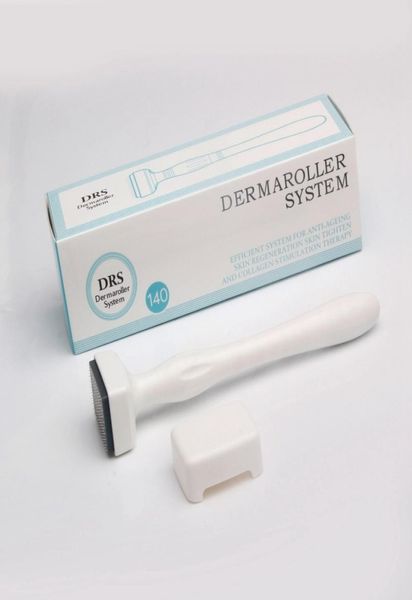 Micro ago Derma Stamp Pen 140 aghi Dispositivo microneedling Strumento per la cura della pelle per la terapia antietà Trattamento viso corpo Veloce DHL De8014059