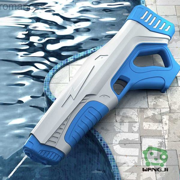 Игрушечный пистолет Водяной пистолет Игрушки Электрические автоматические водяные пистолеты с большой емкостью для детей Сильнейшие супер-всасывающие игрушки для улицы Лучшее качество 240307