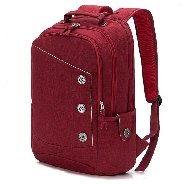 Mochila Moda Casual Laptop Mochilas Alta Capacidade Viagem de Negócios À Prova D 'Água Almofada de Ar Cinto Sacos de Ombro