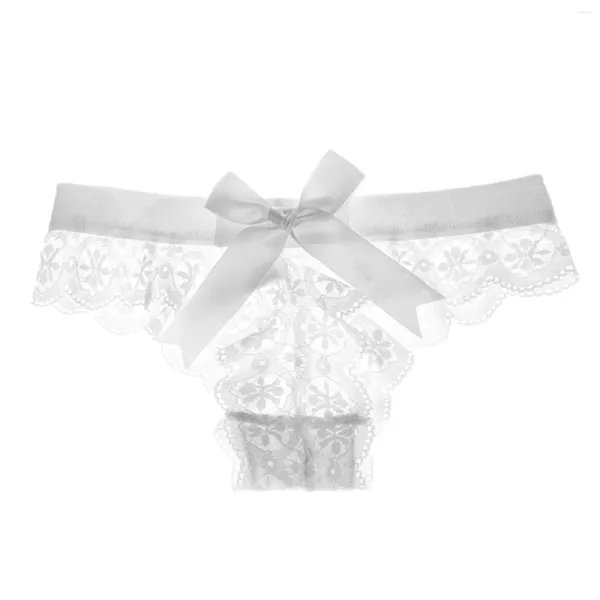 Mutandine da donna Corsetto Donna Sexy Vero pizzo di seta Hollow Bowknot Decorazione Lingerie all'uncinetto Personalità Comoda vestibilità Intimo femminile