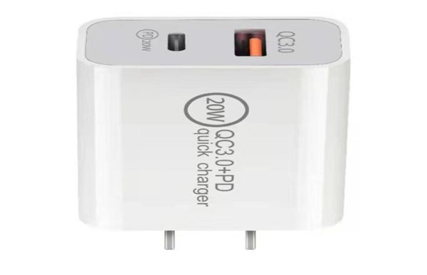 20w qc30pd carregador de parede carregamento rápido 18w alta qualidade tipo c usb adaptador de alimentação compacto pd qc30 para ip7 8 11 12pro samsung phon2270541