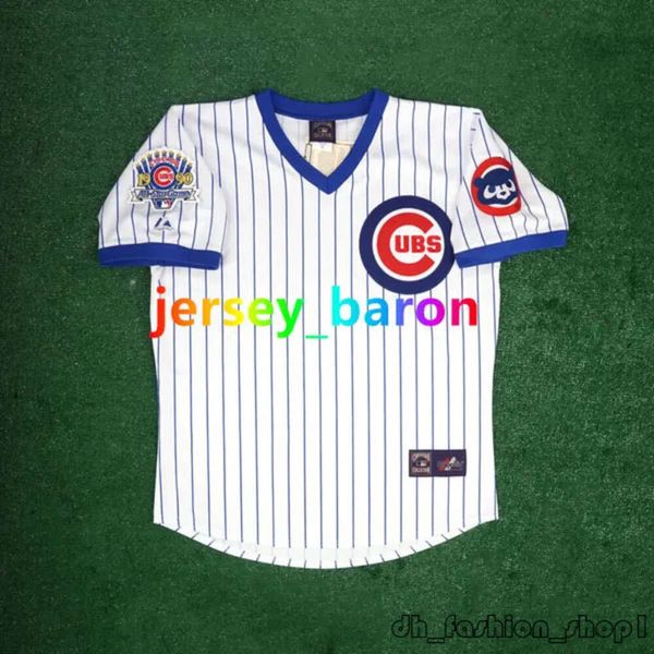 Sammy Sosa Ron Santo Mark Grace Cubs Baseball-Trikot Ryne Sandberg Andre Dawson Ernie Banks Greg 31 Maddux Billy Williams Wrigley Harry Caray Patch Größe S-4XL 623