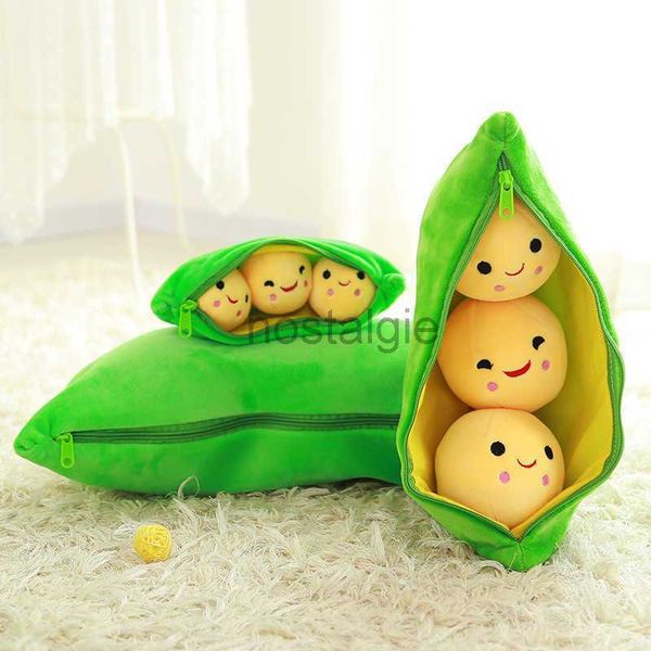 Animais Engraçado Pod Bonito Planta Boneca Criança Recheada Ervilha Travesseiro Almofada 3 Cinto De Feijão Saco De Pano Criativo Brinquedo De Pelúcia HKD230706 240307