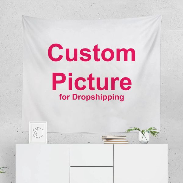 Tapeçaria de parede personalizada, cenário personalizado, tapeçaria de casamento personalizada, imagem personalizada feita sob encomenda 240304