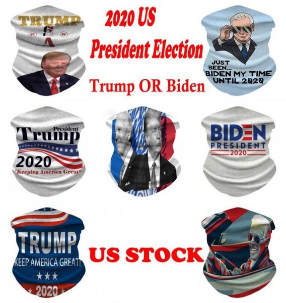 Präsident Wahl BidenTrump Magic Sports Masken Bandana Totenkopf Schal 3D-Druck Masken DHL DWE7977446276