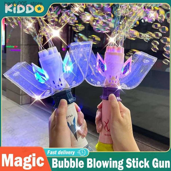 Novidade Jogos Brinquedos De Banho Do Bebê Bubble Gun Máquina Automática Meninos Vara Brinquedo Então Bolhas Varinha Mágica Ao Ar Livre Máquina De Sopro De Bolha Elétrica Brinquedos Para Crianças Q240307