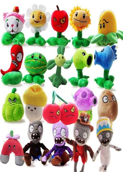 Nuovo 5quot Plants VS Zombies Morbido peluche con ventosa Un set completo 14 pezzi OTH8648055359