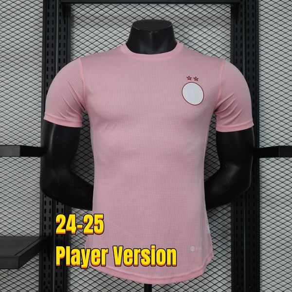 23 24 25 Algerien Fußballtrikots Herrenuniformen Grün Rosa Trikot Mann Fußballtrikots 2023 2024 Spielerversion