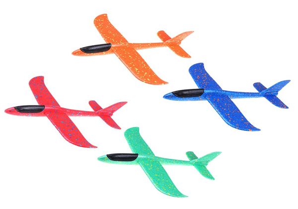 37CM EPP Schaum Handwurf Flugzeug Spielzeug Outdoor Start Segelflugzeug Kinder Geschenk Spielzeug 4 Farben6618279