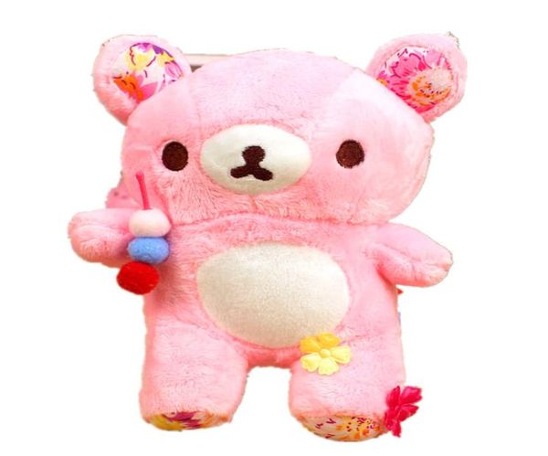 22 cm Kawaii Sakura Rosa Bär Plüsch Spielzeug Rilakkuma Bären Puppe Weiche Ausgestopfte Bär Tiere Plüsch Spielzeug Kinder Kissen Mädchen geschenk9011451