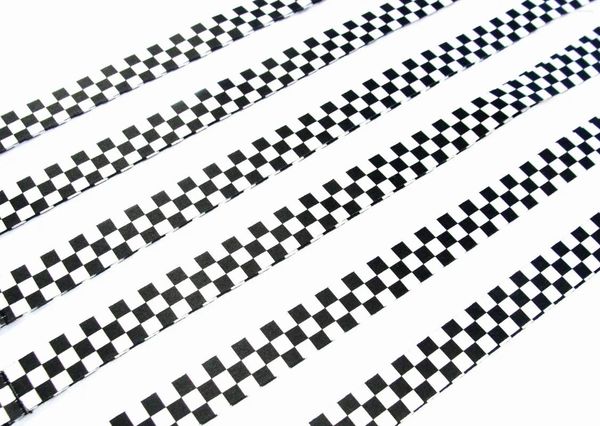 Anahtarlıklar 60pcs Blackwhite Grid Anahtar Kravürleri Kimlik Rozeti Tutucu Cep Telefonu İçin Anahtarlık Kayışları