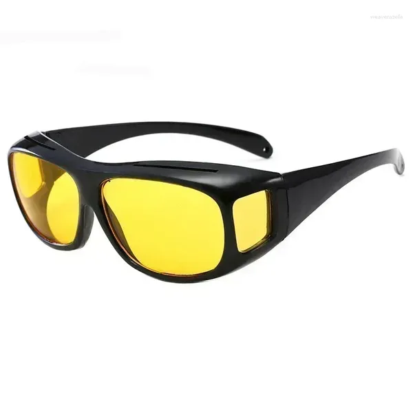 Óculos de sol proteção uv engrenagens protetoras carro visão noturna glasse visão noturna motoristas óculos anti brilho motocross