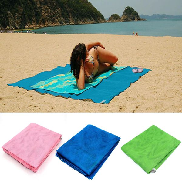 Cobertura 1.2*1.5m areia livre tapete de praia cobertor à prova de areia magia areia sujeira poeira desaparecer rápido seco fácil limpo tapete à prova dwaterproof água