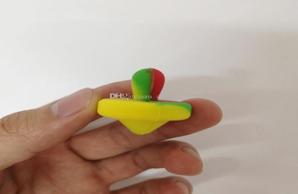 Rauchende süße Silikon-Vergaserkappe für Quarz-Banger-Nägel, gemischte Farben, 4 Stile, lebensmittelechtes Material2892648