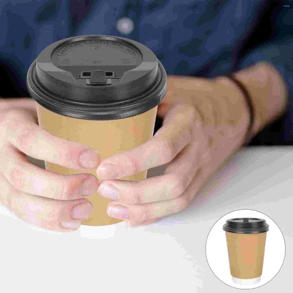 Tazze usa e getta Cannucce 100 pezzi Tazzina per caffè espresso Bevanda per caffè Carta portatile Comoda confezione per latte potabile