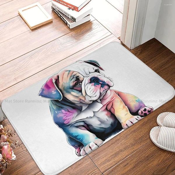 Tappeti Bulldog francesi Cani da compagnia Cucina per animali Tappeto antiscivolo Adorabile tappetino da soggiorno Porta d'ingresso Zerbino Decorazione del pavimento Tappeto