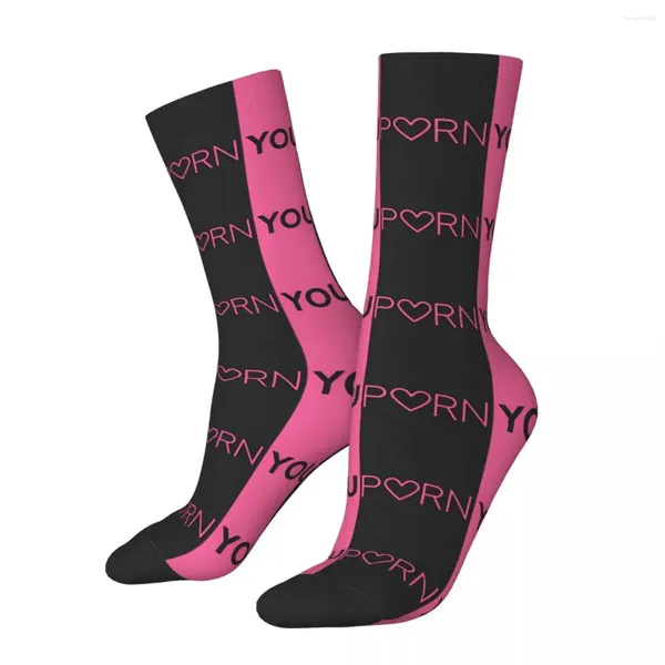Женские носки YOUPORNS с логотипом, корейские чулки, зимние противоскользящие парные, средние мягкие с графическим рисунком для занятий спортом на открытом воздухе
