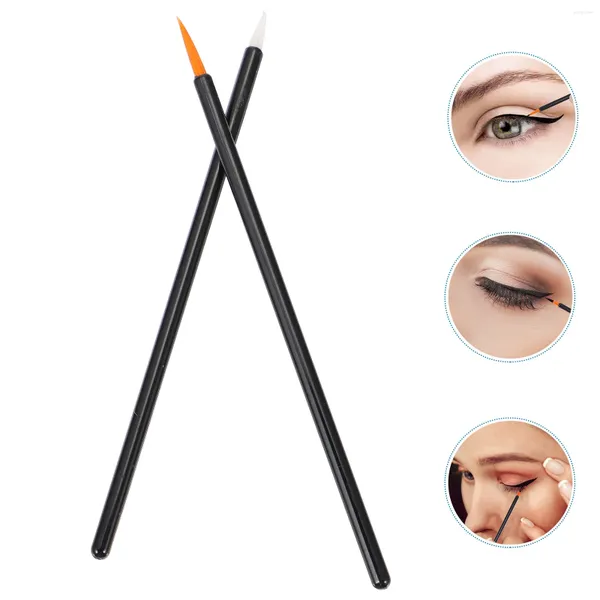 Pennelli per trucco 100 pezzi Pennello per ciglia usa e getta Eyeliner Girl Fibra artificiale Ragazze