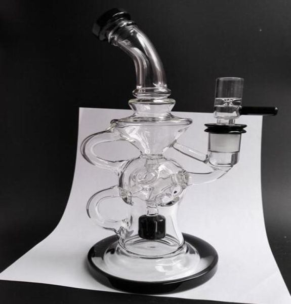 2016 novo design ftk bongs de vidro Toro ovo fabuloso Klein Recycler de vidro fumando tubos de água Rigas de óleo DAB SLIGS 144MM MENINA CONJUNTA GRESSA 8721137