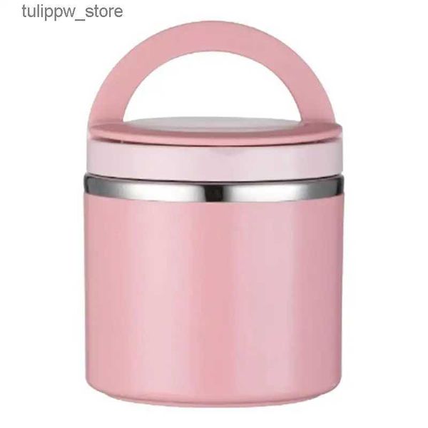 Bento Boxes Contenitore per alimenti Contenitore per il pranzo Contenitore per il pranzo senza fuoriuscite Contenitore per alimenti caldi termici Contenitore per il pranzo durevole in acciaio inossidabile Contenitore per alimenti portatile L240307