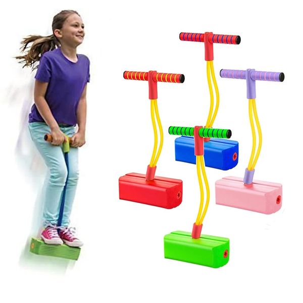 Schaum Pogo Stick Jump Für Kinder Indoor Outdoor Spielzeug Für Kinder Spaß Jungen Mädchen Sport Spiele Juguetes 240226