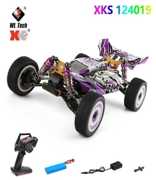 Wltoys XKS 124019 Carro RC 112 24GHz RC 4WD Racing OffRoad Drift Car RTR RC Brinquedos Presente para crianças Q07261202920