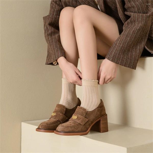 Scarpe eleganti intensificano le donne concise punta tonda modello patchwork piatto facile da indossare Femininos Slip On Color Matching