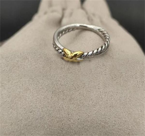 Bandringe Vintage Designer Ringe Luxus Engagement plattiert Gold Ring Classic Designer Schmuck Neue hochwertige Modes Lady Dy Ring Holiday Geschenk Zh144 E4