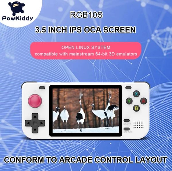 Console di gioco portatile Powkiddy da 35 pollici IPS RGB10S Console di gioco open source con joystick 3D Console per videogiochi portatili retrò con Wi8157037