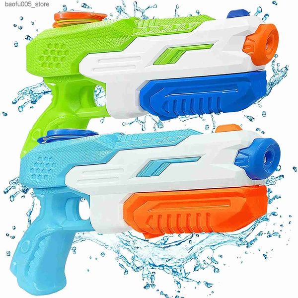 Sand Play Water Fun 2 pistolas de água pistolas de sabão de verão 600CC crianças meninos meninas adultos 2 pacotes brinquedos ao ar livre piscinas pátios gramados praias Q240307