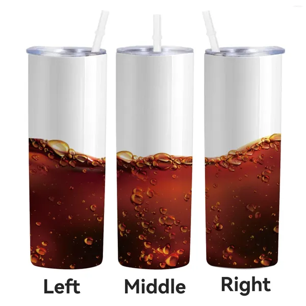 Wasserflaschen, Simulation bedrucktes Cola-Muster, Thermobecher, Kaltgetränkeflasche, Wärmekonservierung, Edelstahl-Becher, Fahrbecher