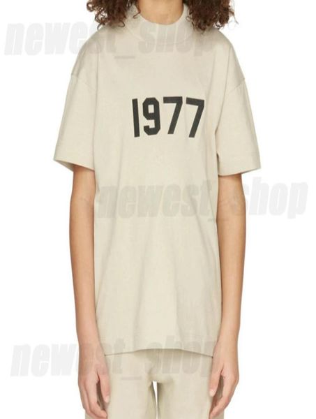 дизайнерские дети оверсайз свободные футболки США футболки топы 1977 уличная одежда с буквенным принтом летняя детская одежда для мальчиков и девочек короткая s7710677