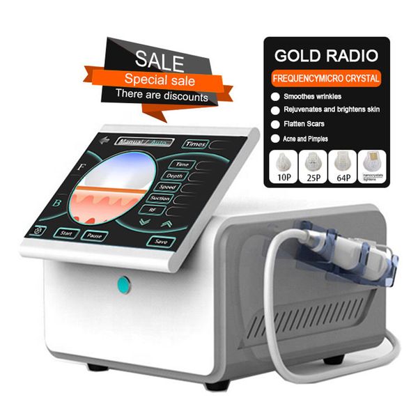 Горячая продажа Gold Rf Microneedle Machine Микроиглы с большим экраном для омоложения кожи и удаления морщин