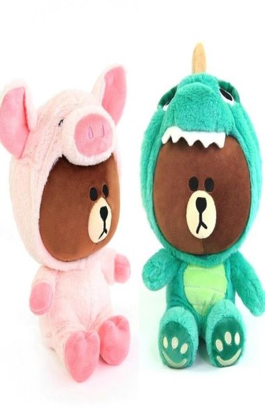 Büyük Boyut Teddy Bear Peluş Bebek Cosplay Dinozor Zürafa Köpek Kaplan Dolgulu Oyuncaklar Kız Arkadaş Hediyeleri için Yumuşak Yastık LJ2011269923586