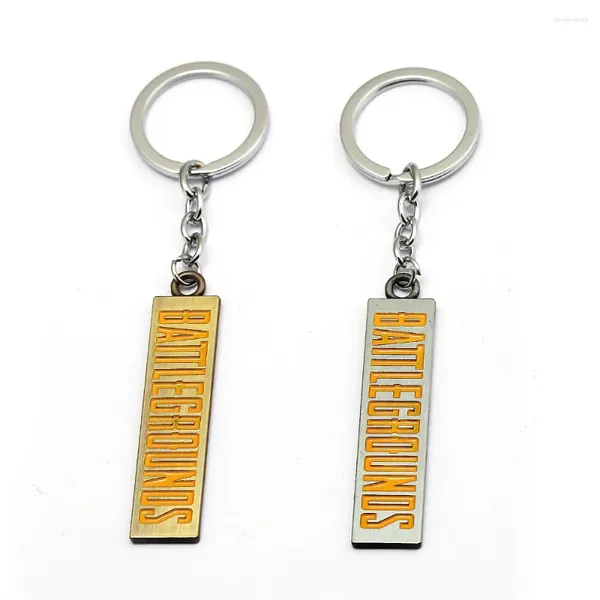 Portachiavi Gioco Playerunknown's Battlegrounds Logo Portachiavi Chiave in metallo Dog Tag PUBG Anello a catena Fan Regalo Gioielli Chaveiro Sleutelhanger