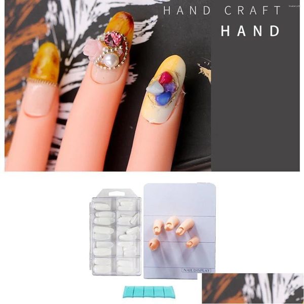 Strumento di formazione per kit per nail art Display manuale riutilizzabile Sile per consegna drop Dhpnz