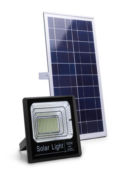 Solarbetriebene LED-Flutlichter, 10 W, 40 W, 60 W, 100 W, Fernbedienung, wasserdichte Solar-Sicherheits-Flutlichtleuchte für Außenwand, Garde8817869