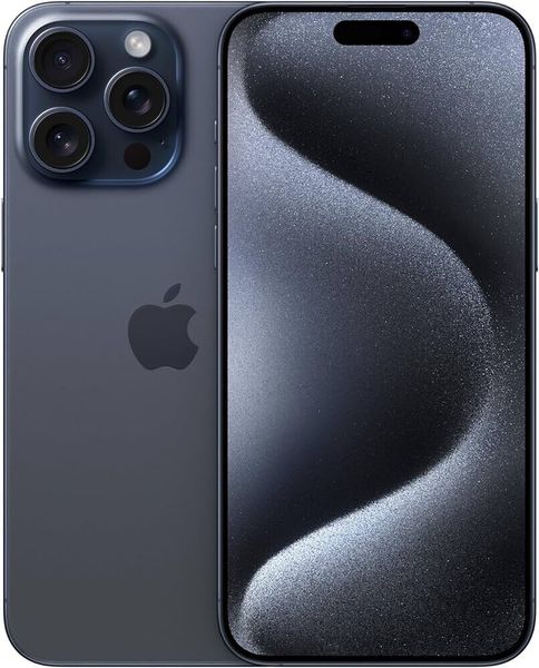 Apple iPhone 15 Pro 5G — 128 ГБ — синий титан — очень хорошее — аккумулятор 100 % — P478